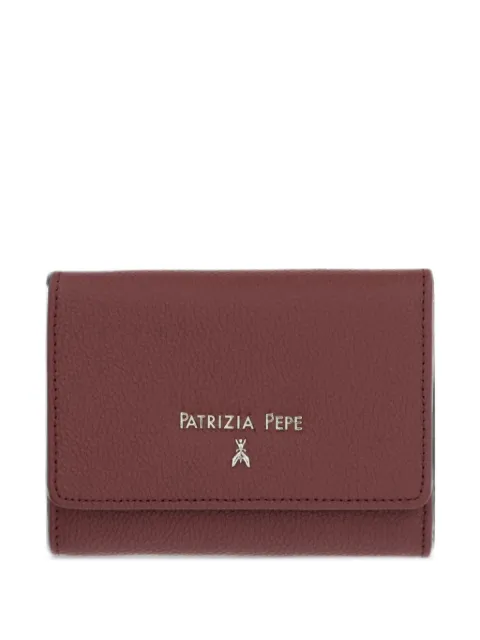 Patrizia Pepe logo-plaque pebble-grain wallet