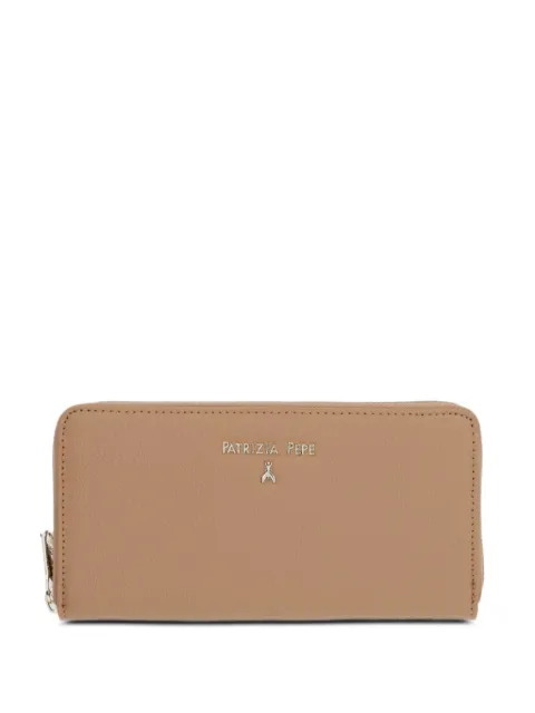 Patrizia Pepe Essential logo-plaque zip-around wallet