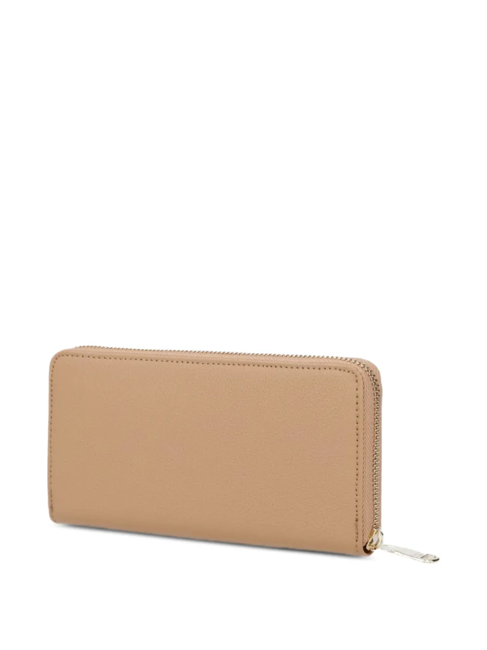 Patrizia Pepe Essential portemonnee met rondomlopende ritssluiting en logo-plakkaat Beige