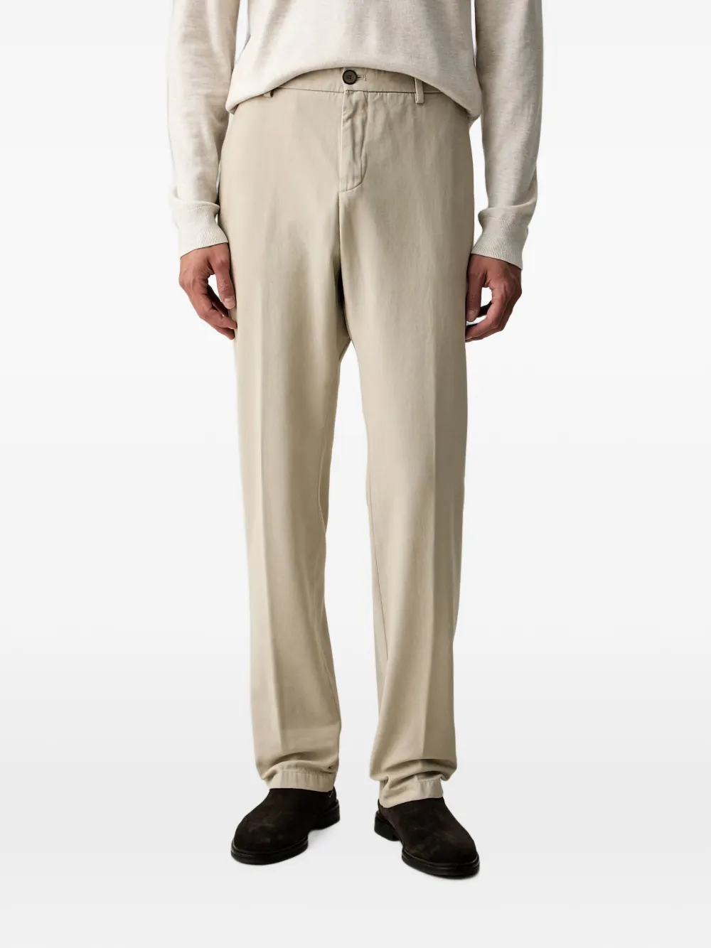 Paul & Shark straight-leg chino trousers - Nude