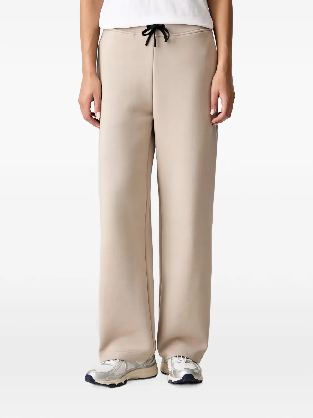 On drawstring wide-leg track pants - Toni neutri