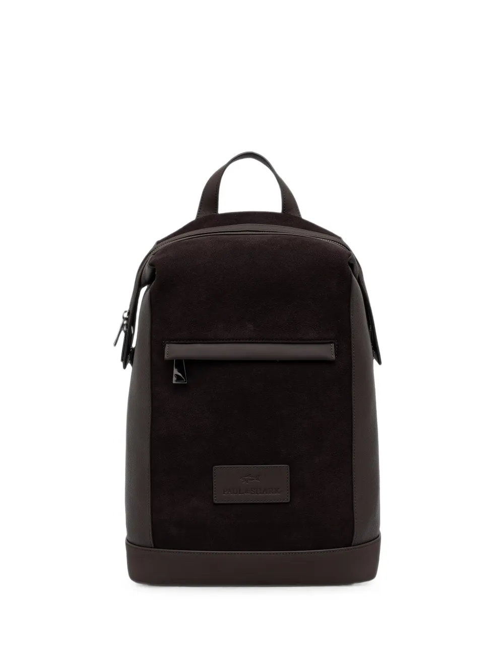 Paul & Shark suede panelled backpack - Marrone