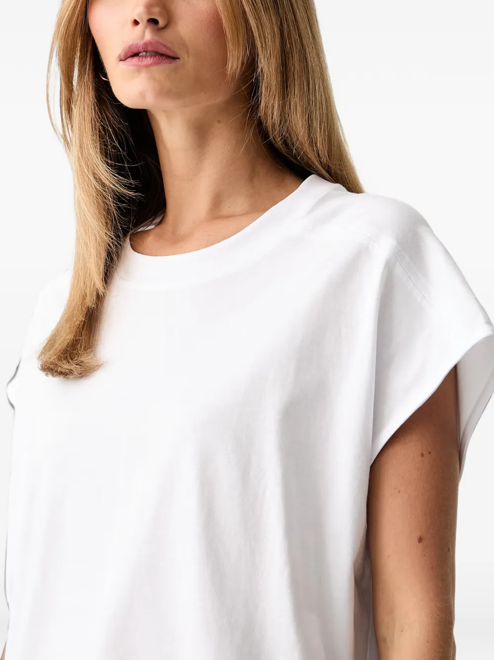 Patrizia Pepe T-shirt met Fly-logo Wit