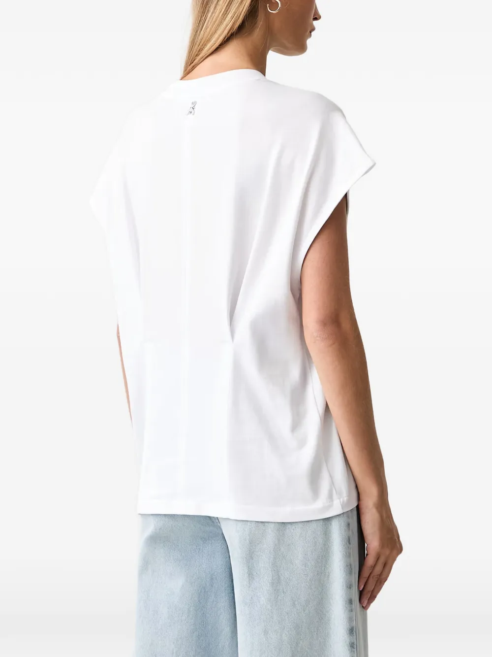 Patrizia Pepe T-shirt met Fly-logo Wit