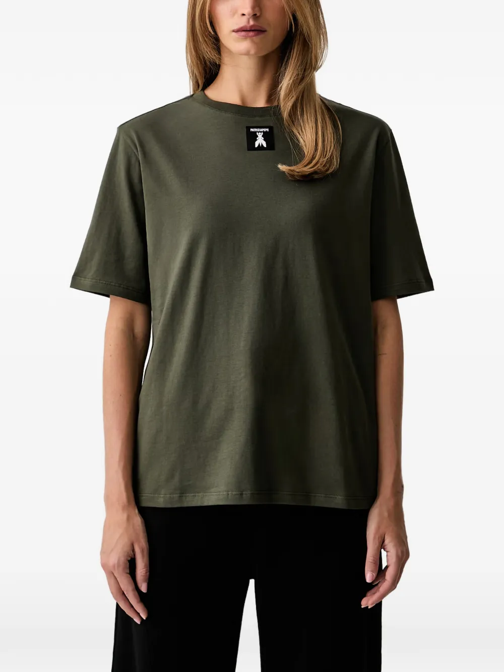 Patrizia Pepe logo-patch t-shirt - Grün