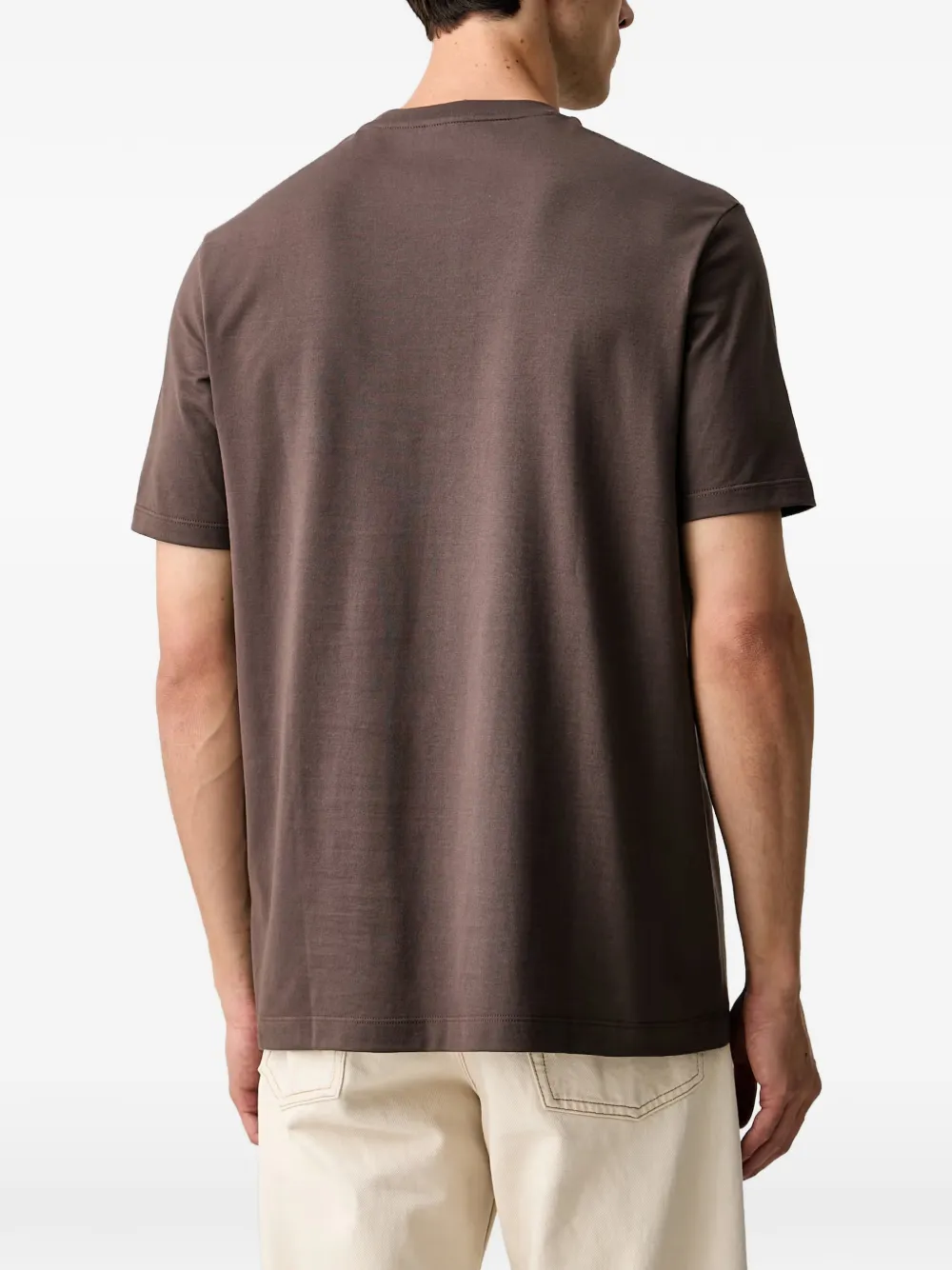 Paul & Shark T-shirt met geborduurd logo Bruin