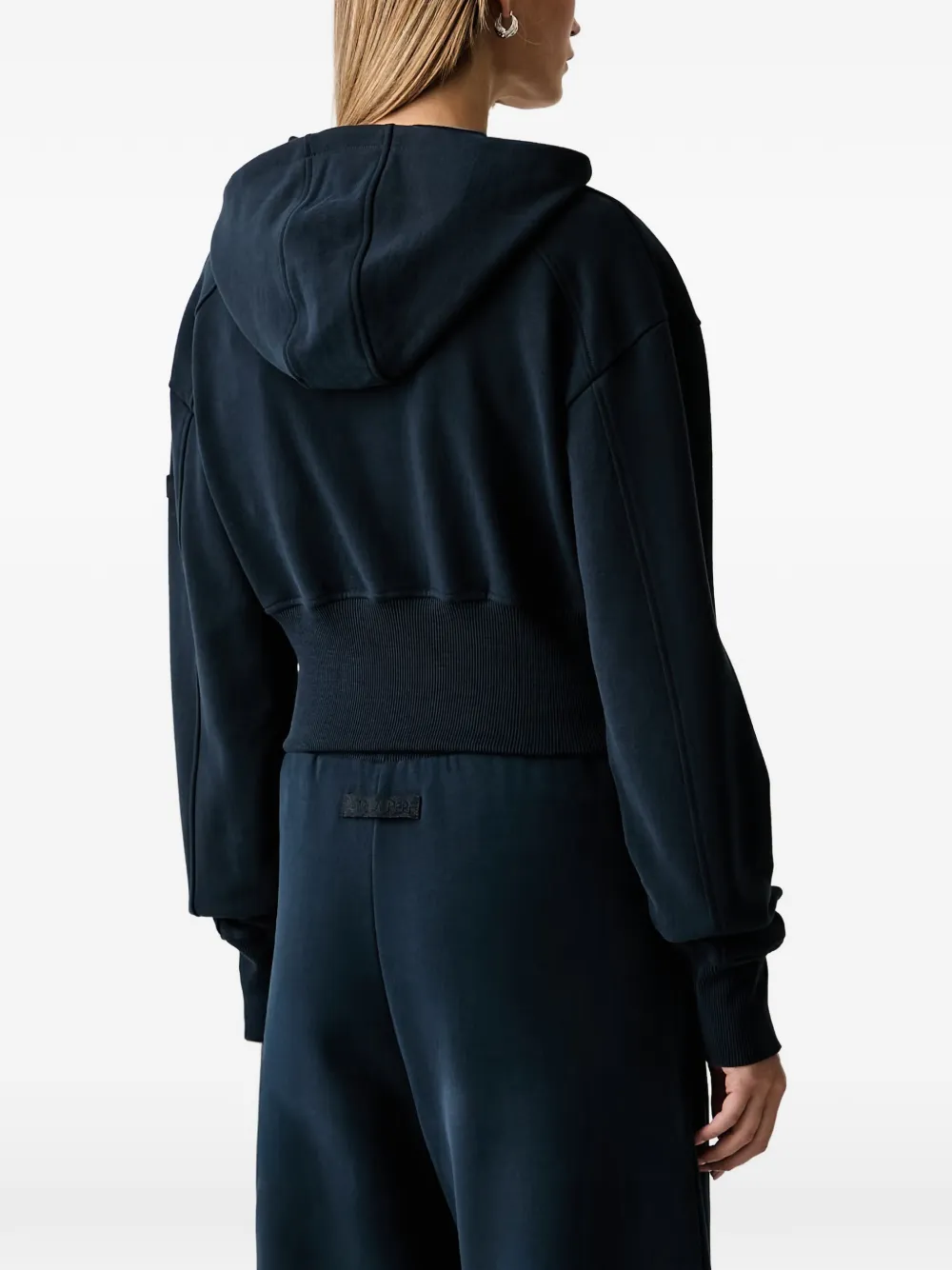 Patrizia Pepe Hoodie met rits Blauw