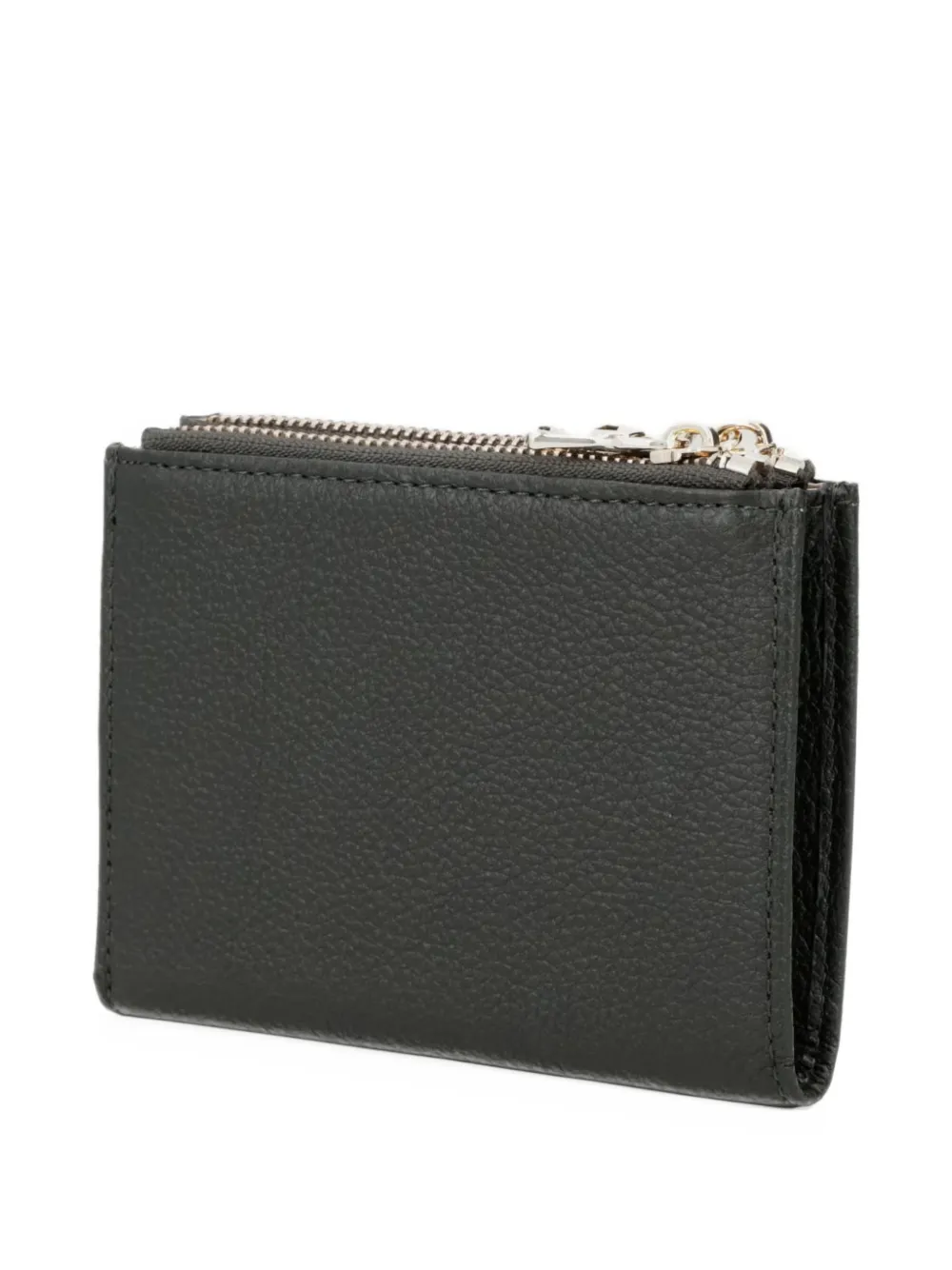 Patrizia Pepe logo-plaque pebbled wallet Groen