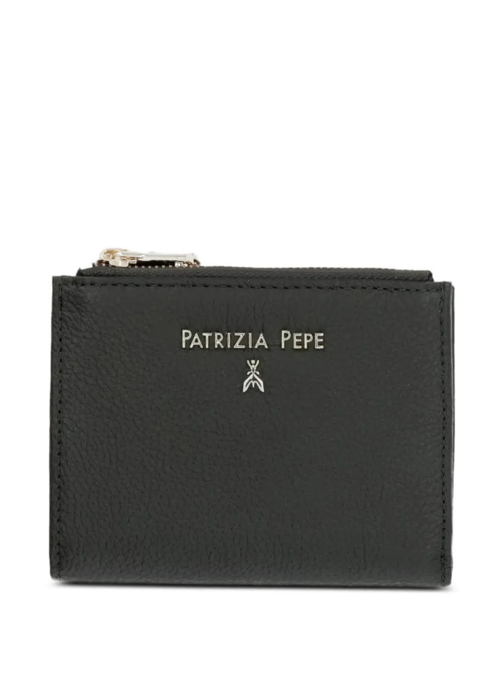 Patrizia Pepe logo-plaque pebbled wallet - Grün