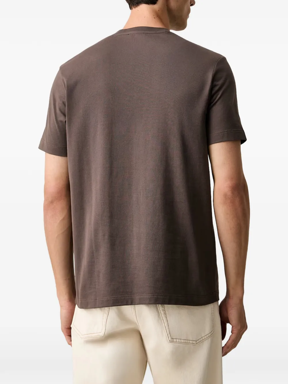 Paul & Shark T-shirt met logoprint Bruin