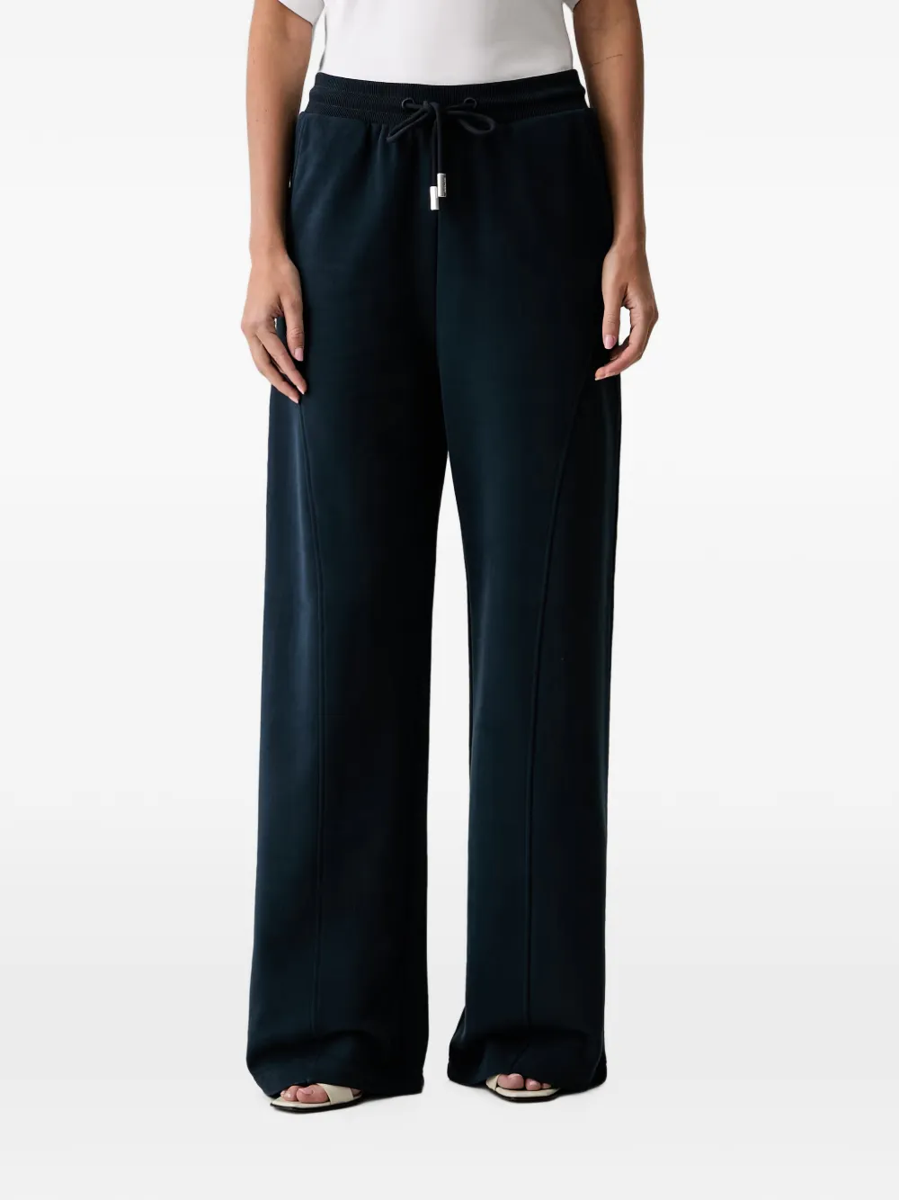Patrizia Pepe drawstring-waist track pants - Blu