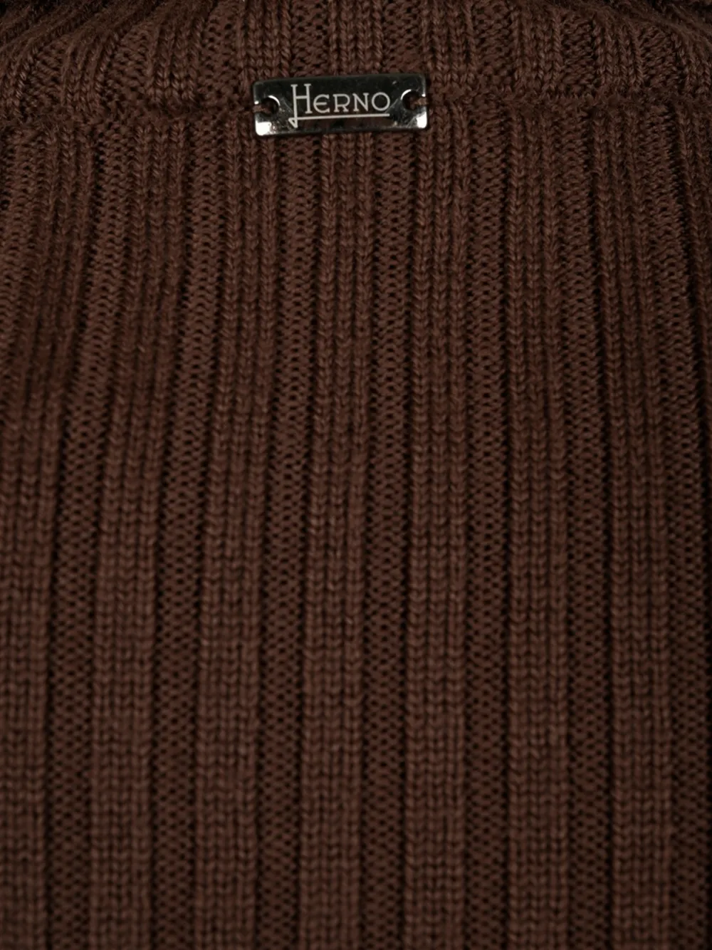 Herno Ribgebreide coltrui Bruin