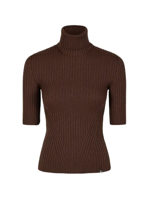 Herno ribbed-knit roll-neck sweater