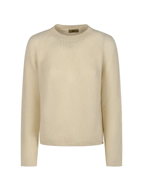 Herno sequin-embellished ribbed-knit sweater