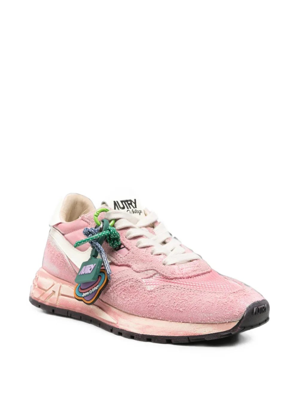 Autry Super Vintage panelled sneakers Roze