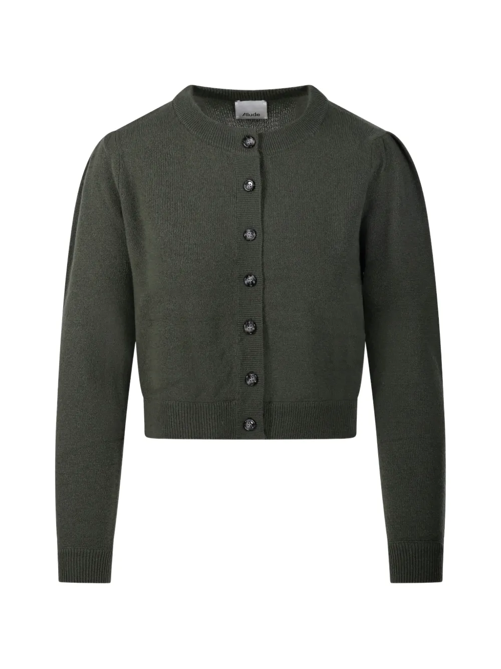 Allude Button-up Cardigan In Grün