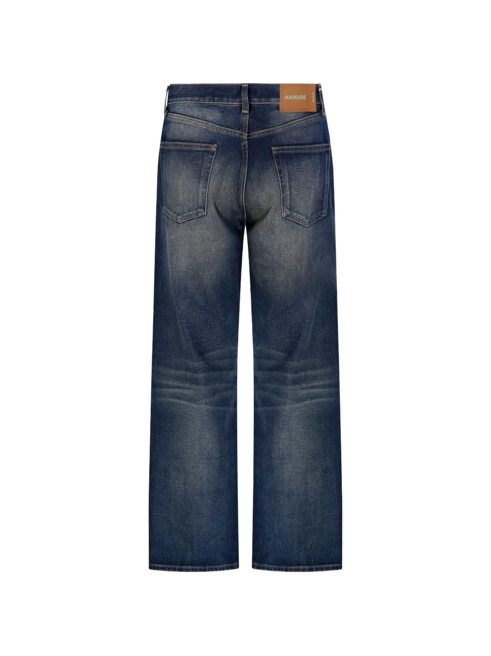 Haikure Achilles straight jeans met vervaagd effect Blauw