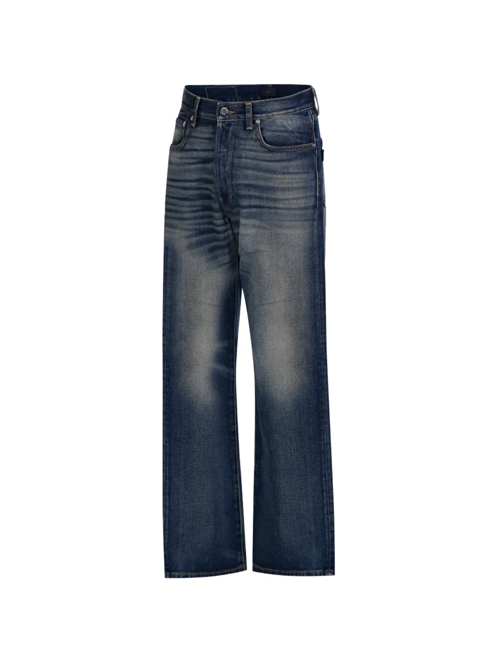 Haikure Achilles straight jeans met vervaagd effect Blauw