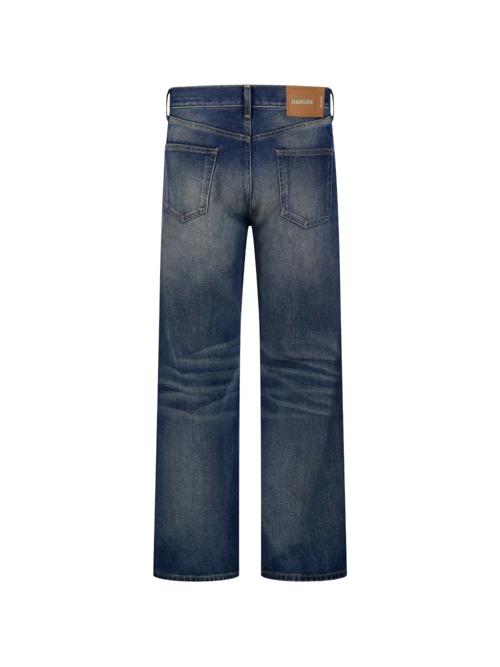 Haikure Whisker jeans met vervaagd effect Blauw