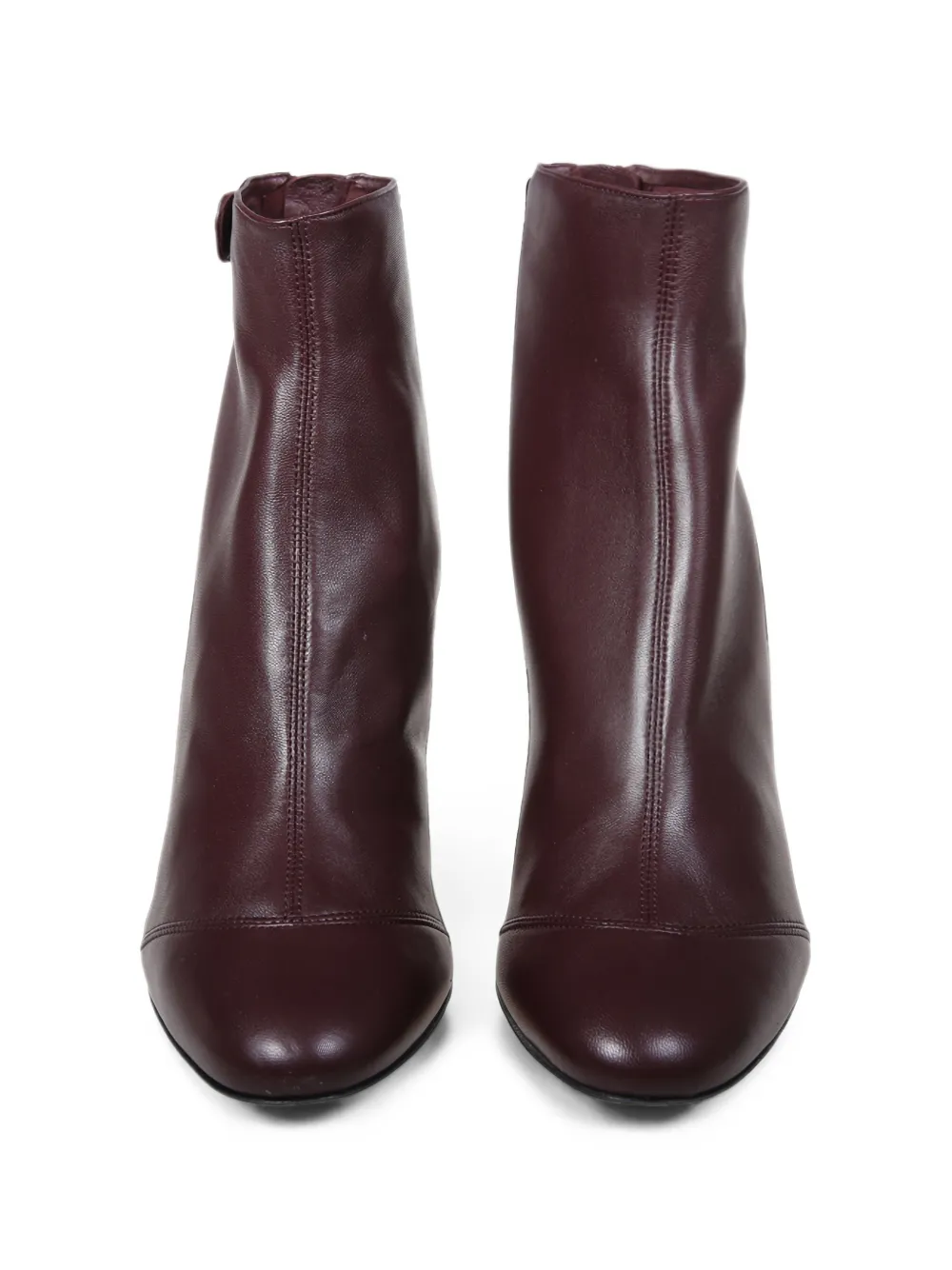 Francesco Russo button-strap zip-fastening ankle boots Rood