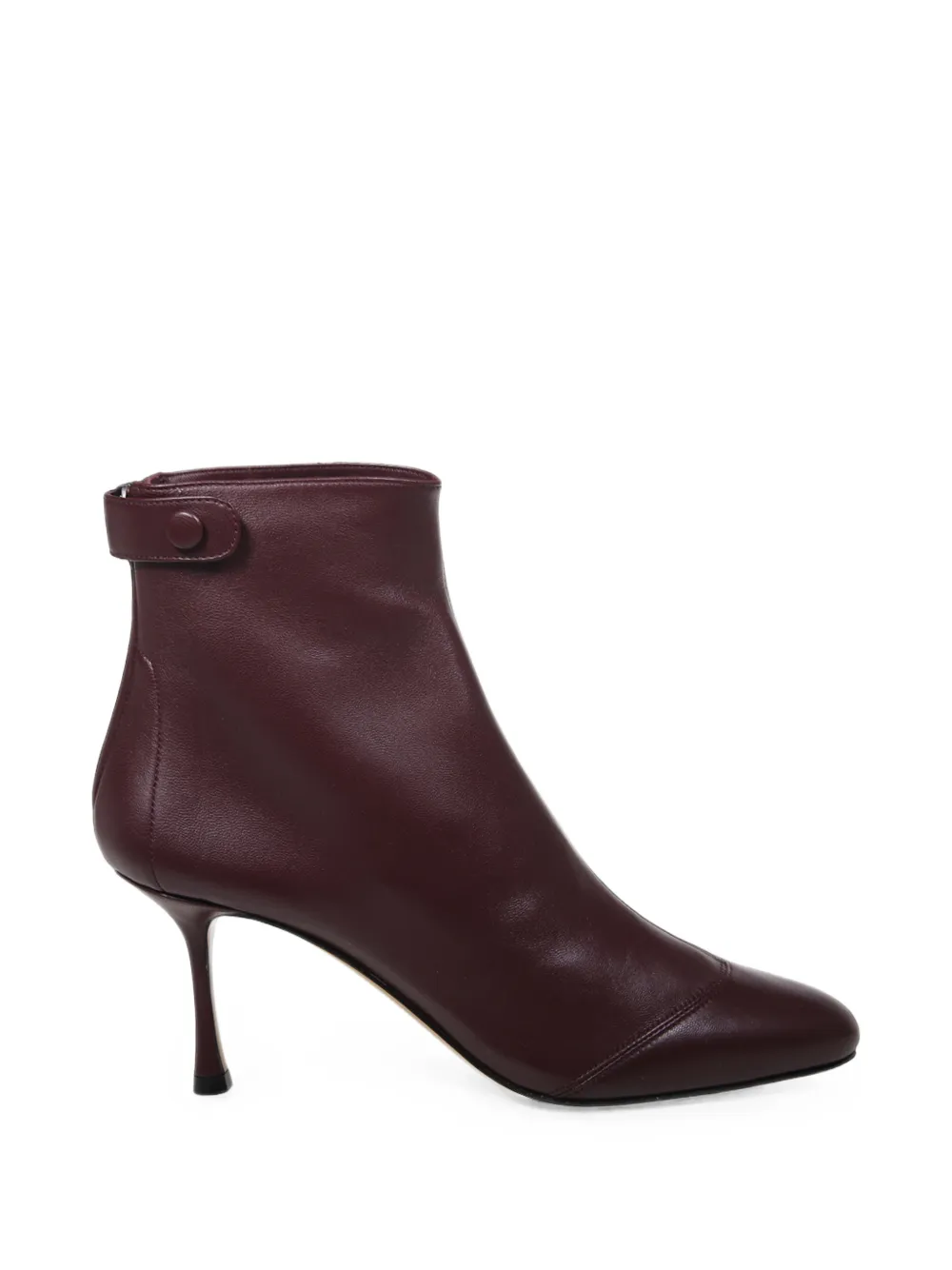 Francesco Russo button-strap zip-fastening ankle boots Rood