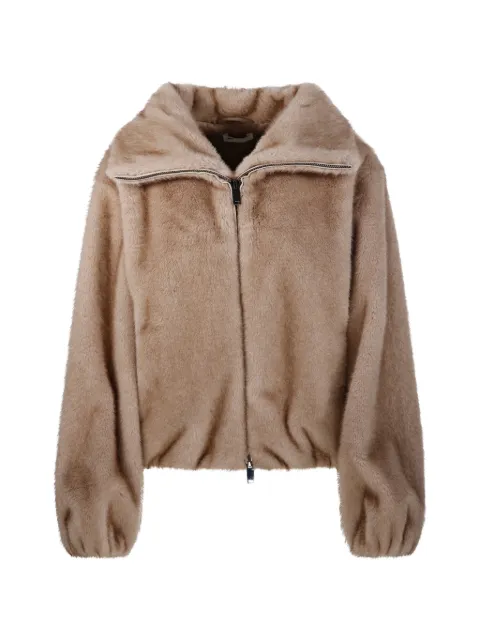 P.A.R.O.S.H. faux-fur zip-up jacket