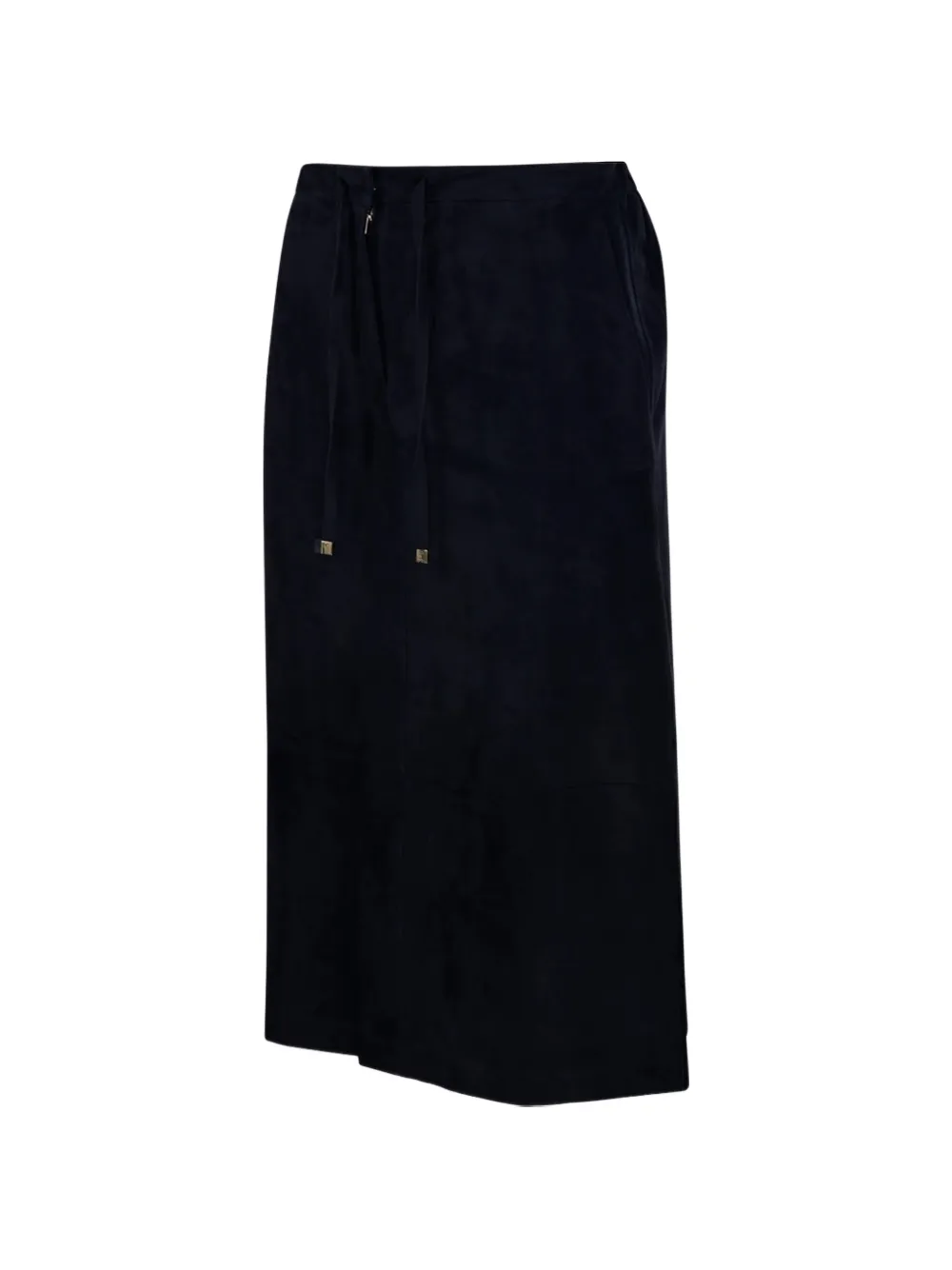 'S Max Mara Gazza drawstring suede midi skirt Blauw