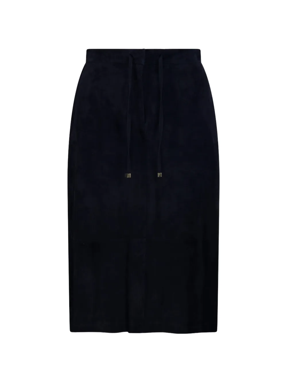 'S Max Mara Gazza drawstring suede midi skirt Blauw