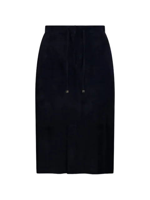 'S Max Mara falda midi Gazza de ante con cordones