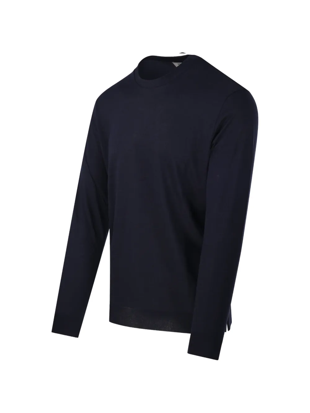Altea Fijngebreide top met ronde hals en lange mouwen Blauw