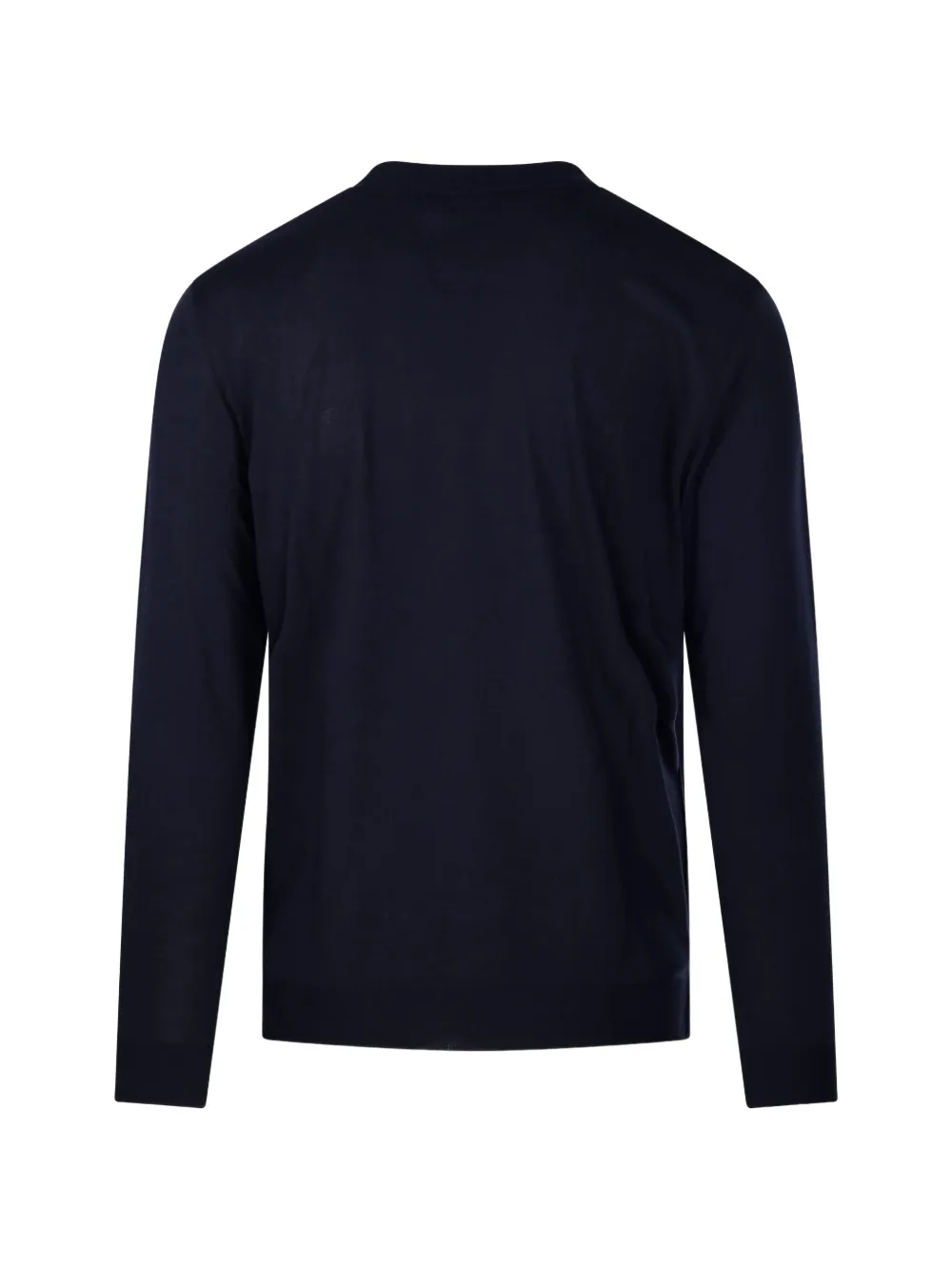 Altea Fijngebreide top met ronde hals en lange mouwen Blauw