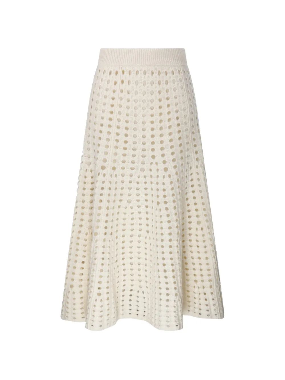 Nude Gonna midi traforata - Bianco