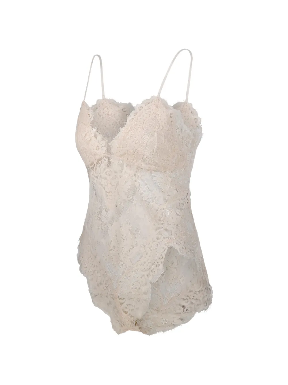 ZIMMERMANN lace-panelled camisole top Beige
