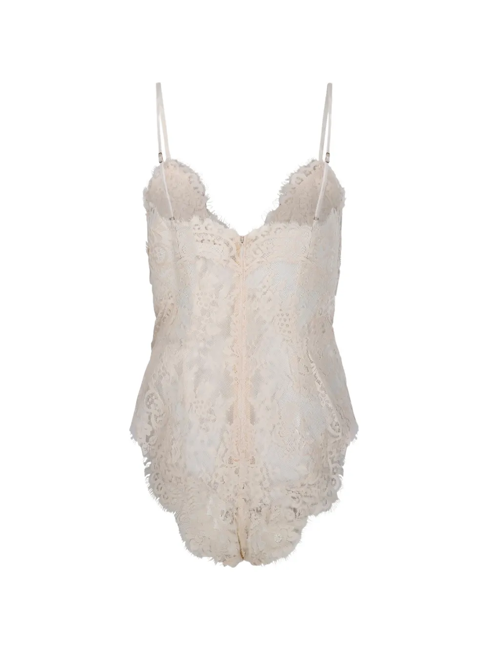 ZIMMERMANN lace-panelled camisole top Beige