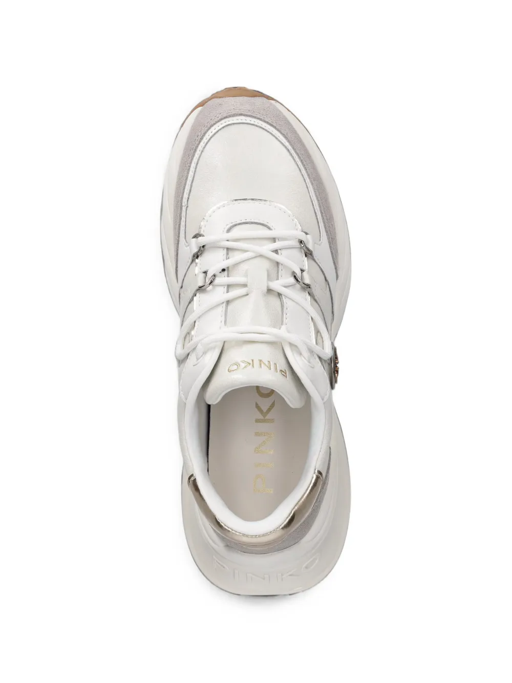 PINKO Ariel 36 lace-up sneakers Wit
