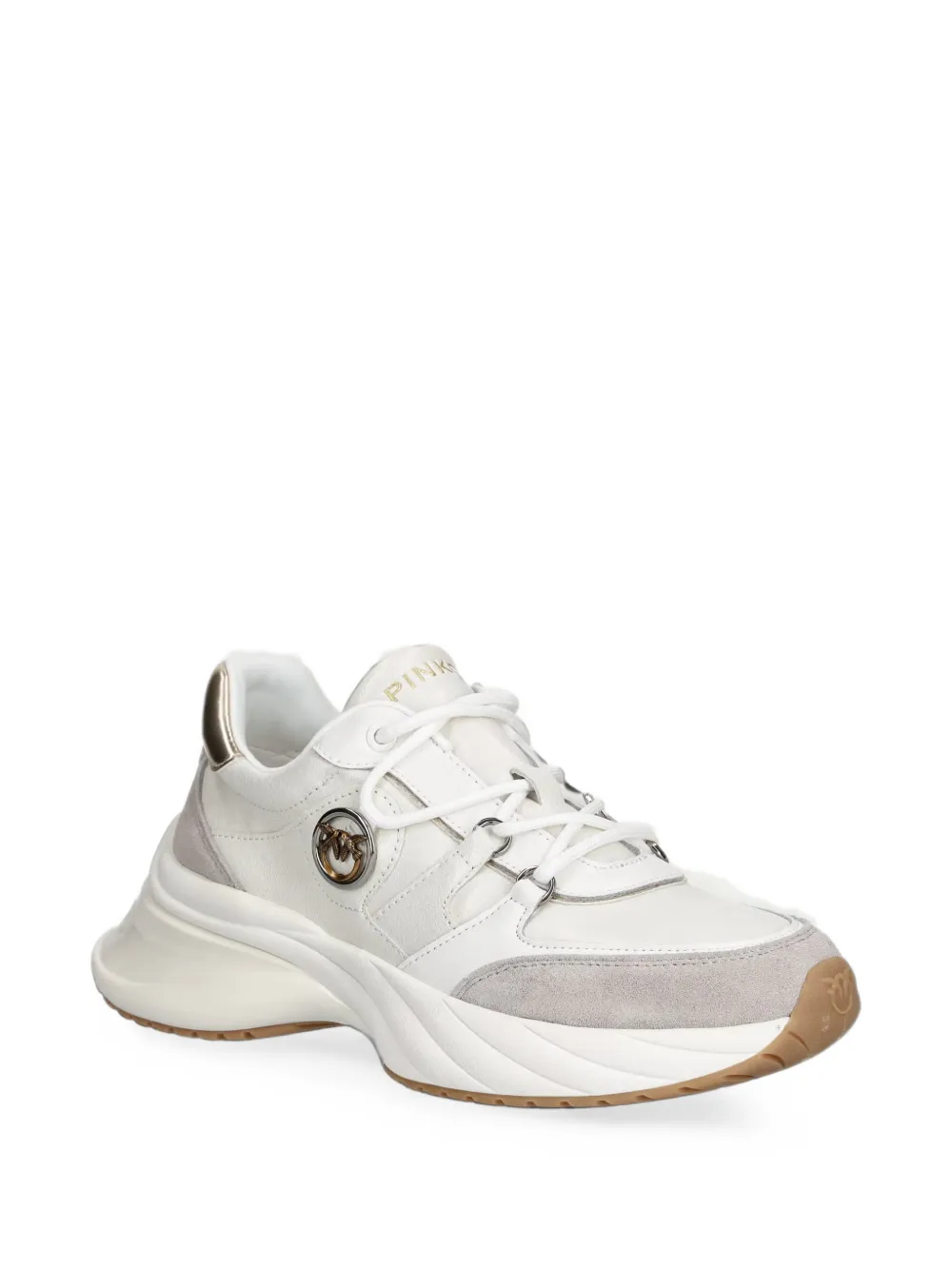 PINKO Ariel 36 lace-up sneakers Wit