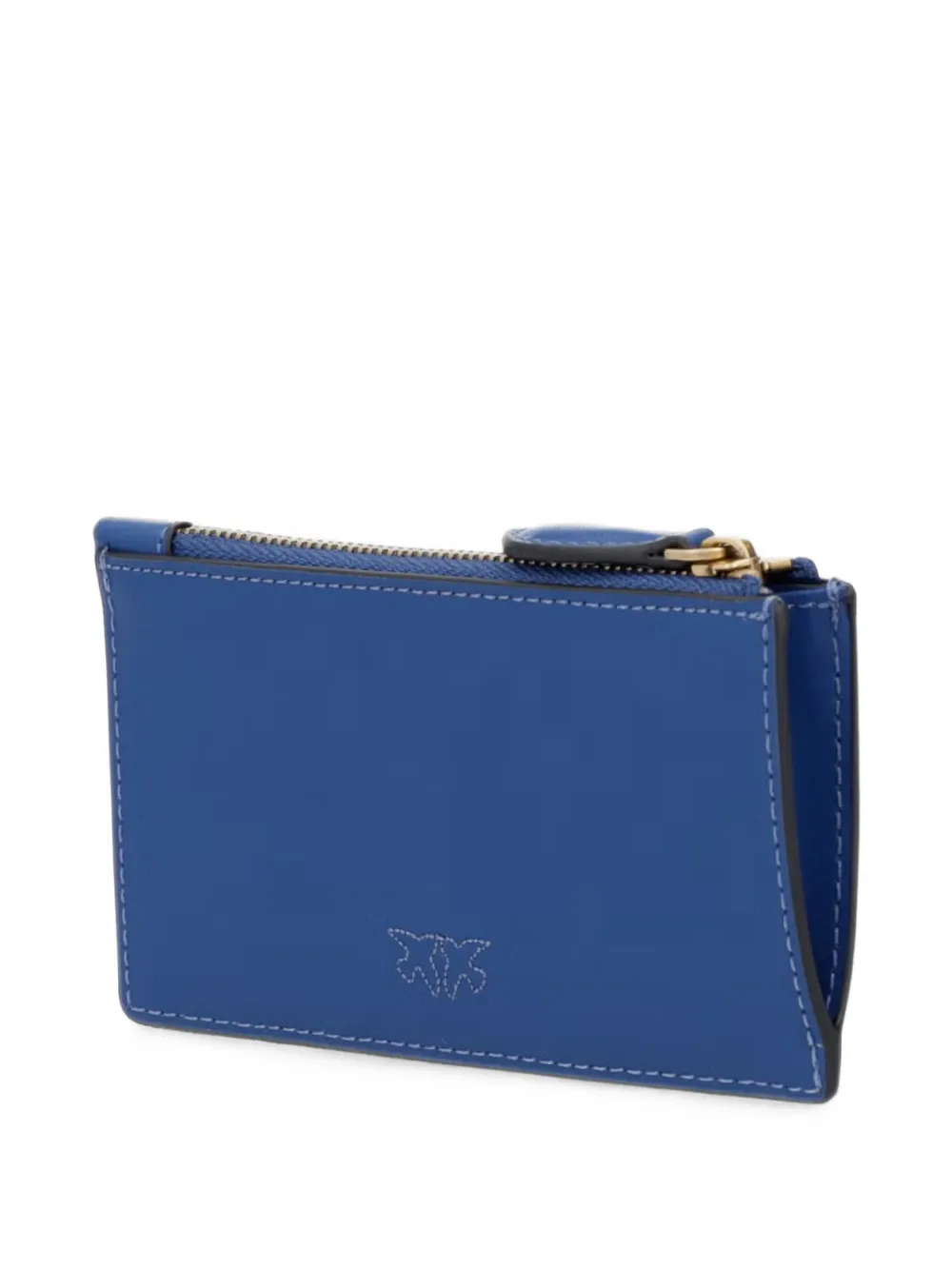 PINKO Pasjeshouder met rits en Love Birds-hardware Blauw