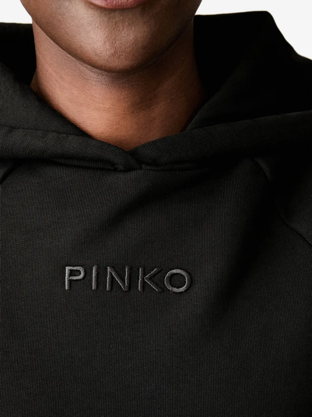 PINKO Hoodie met geborduurd logo Zwart