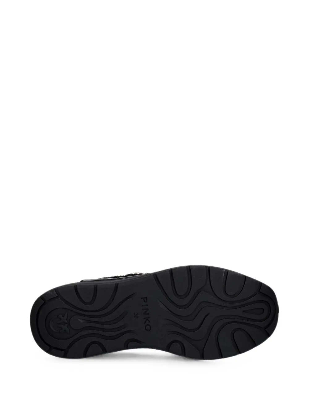 PINKO Nataly 02 panelled leather sneakers Zwart