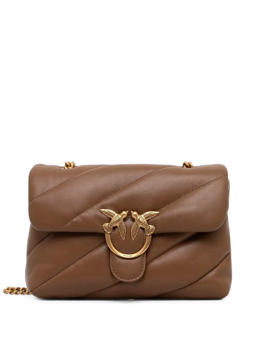 PINKO medium Love quilted leather shoulder bag - Marrone