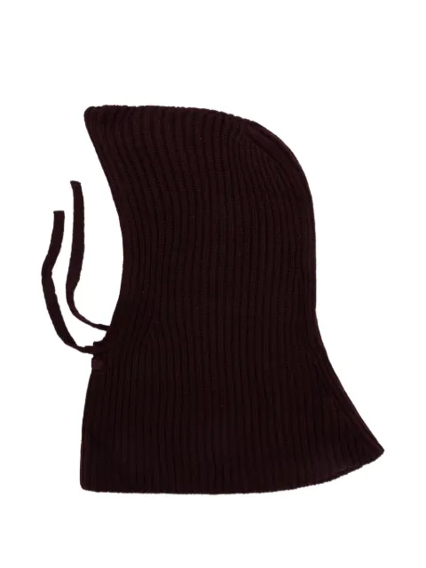 PINKO ribbed-knit balaclava