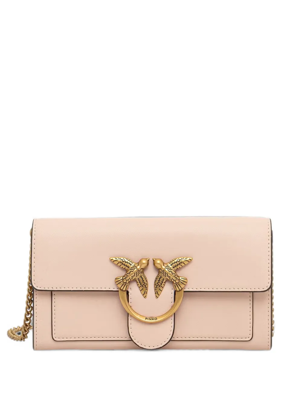 PINKO Love leather shoulder bag - Rosa