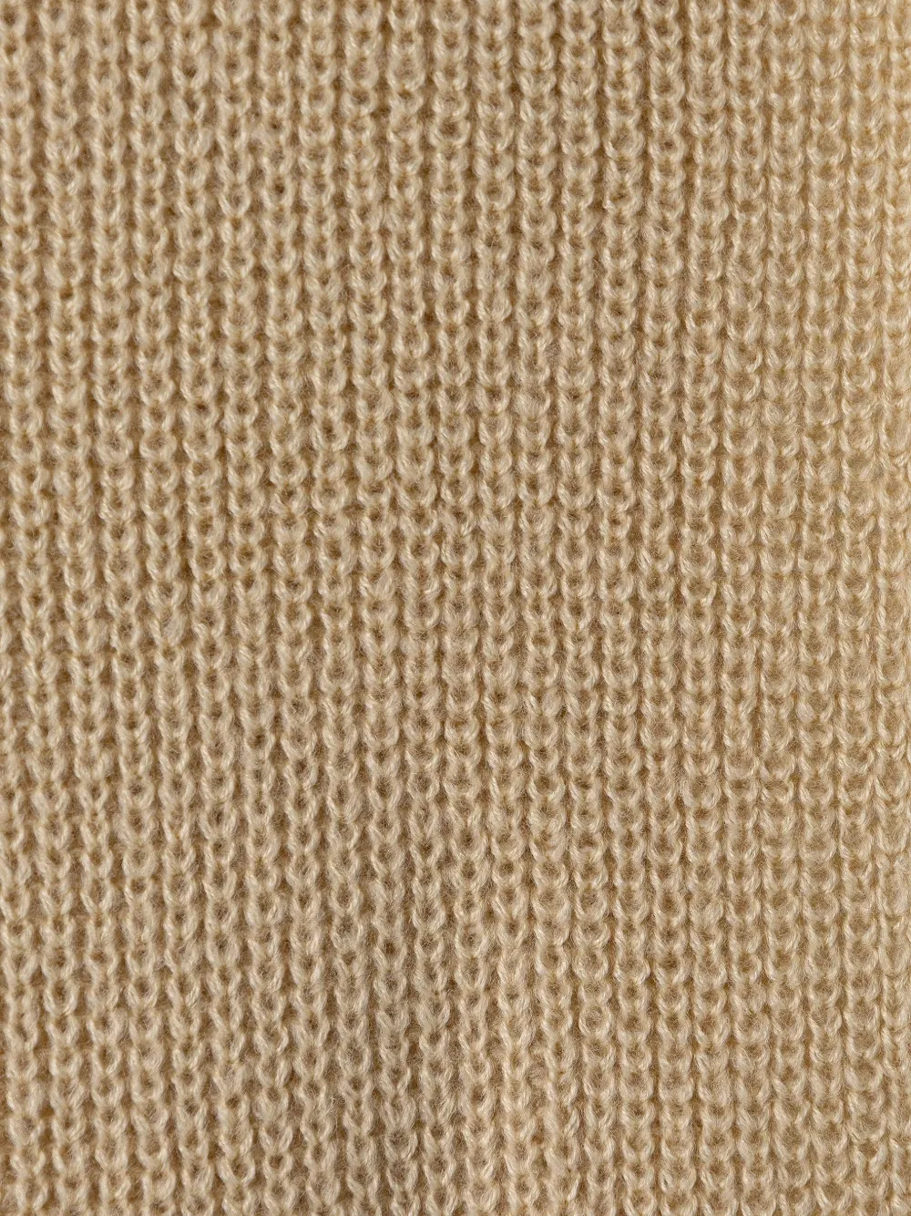 PINKO Geribbelde sjaal met geborduurd logo Beige