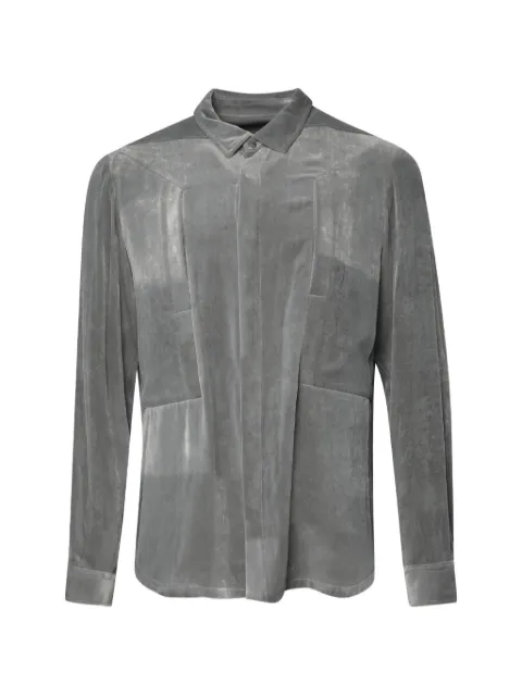 Rick Owens pocket velvet shirt