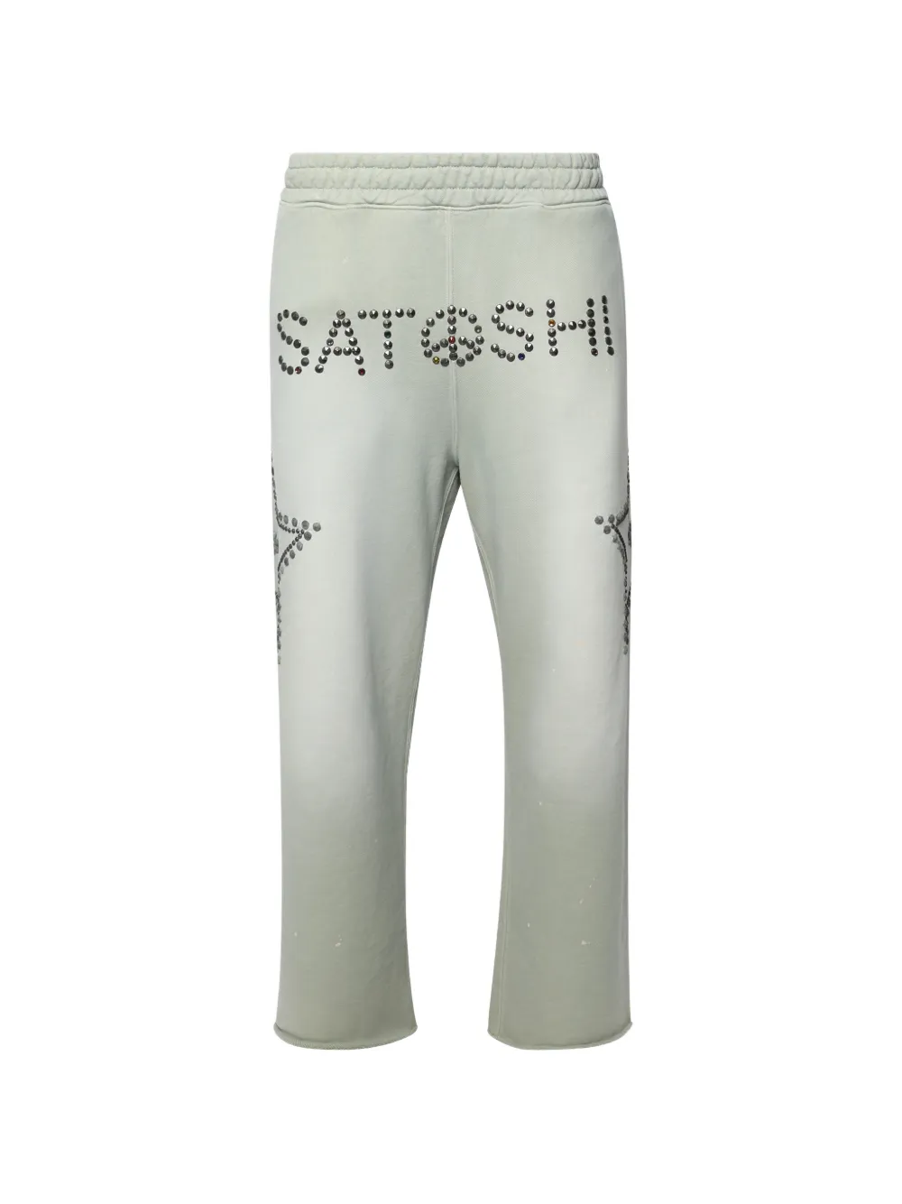 SATOSHI NAKAMOTO star-studded track pants - Toni neutri