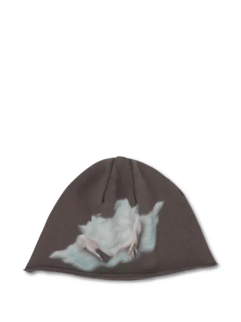 PROTOCOL INDEX graphic-print beanie hat