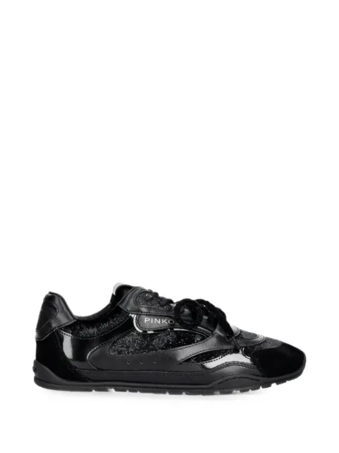PINKO Yulia 01 logo-plaque panelled leather sneakers