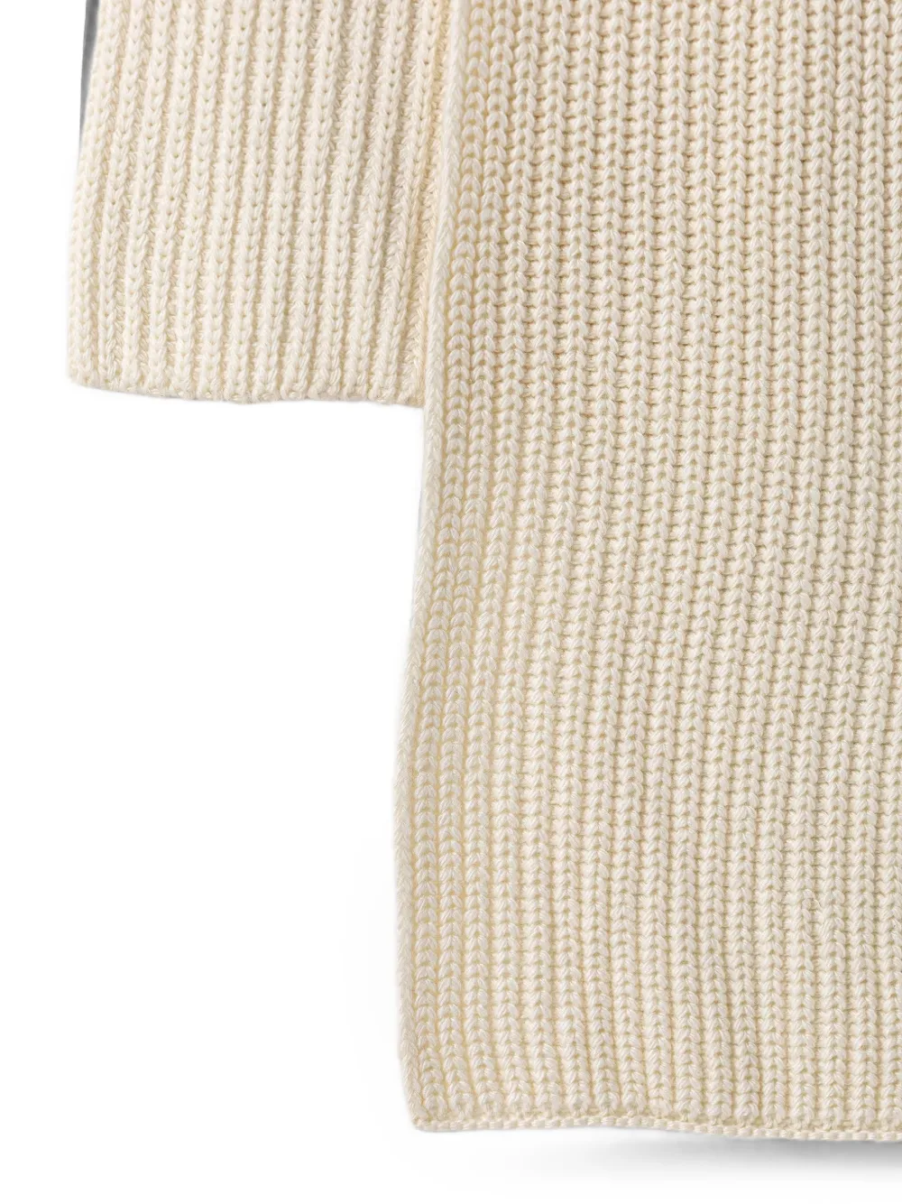 PINKO Ribgebreide sjaal Beige