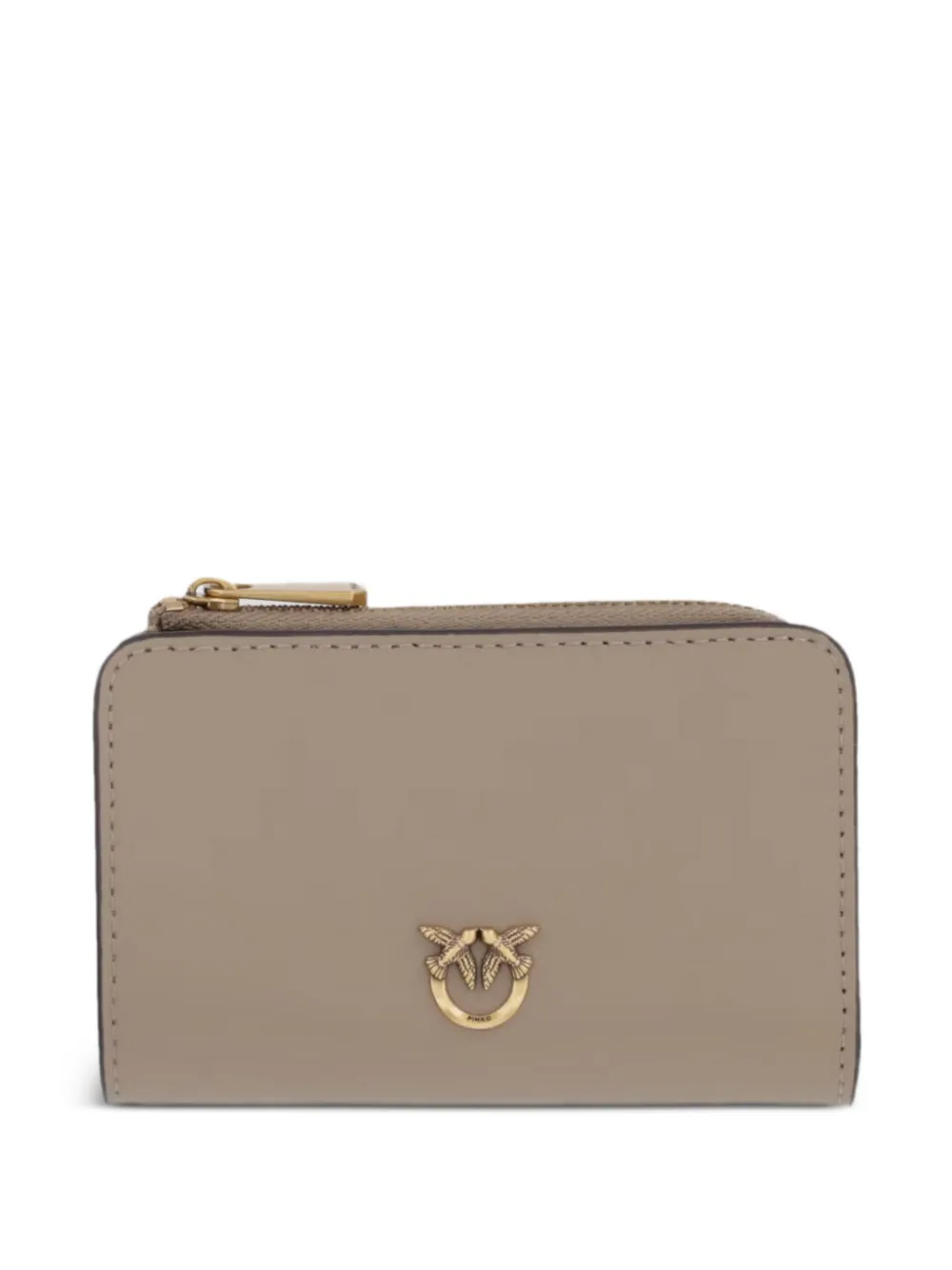 PINKO Love Birds leather wallet - Toni neutri