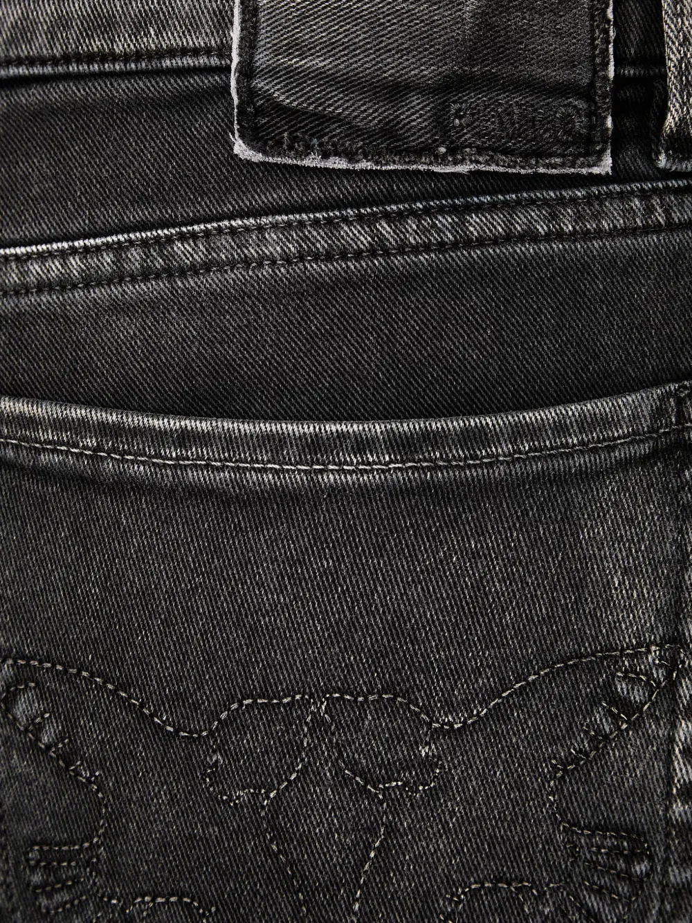 PINKO Jeans met Love Birds-borduurwerk Zwart